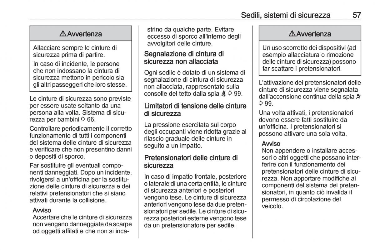 Opel Grandland X manuale del proprietario / page 59