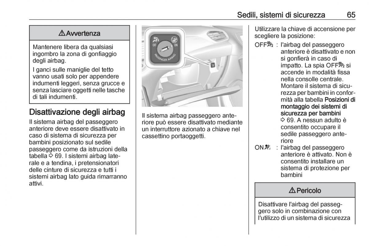 Opel Grandland X manuale del proprietario / page 67