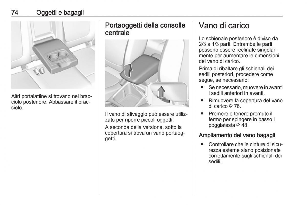 Opel Grandland X manuale del proprietario / page 76