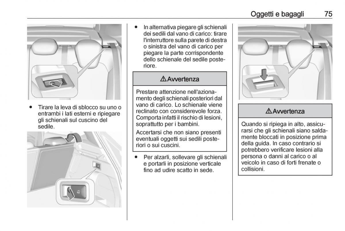 Opel Grandland X manuale del proprietario / page 77