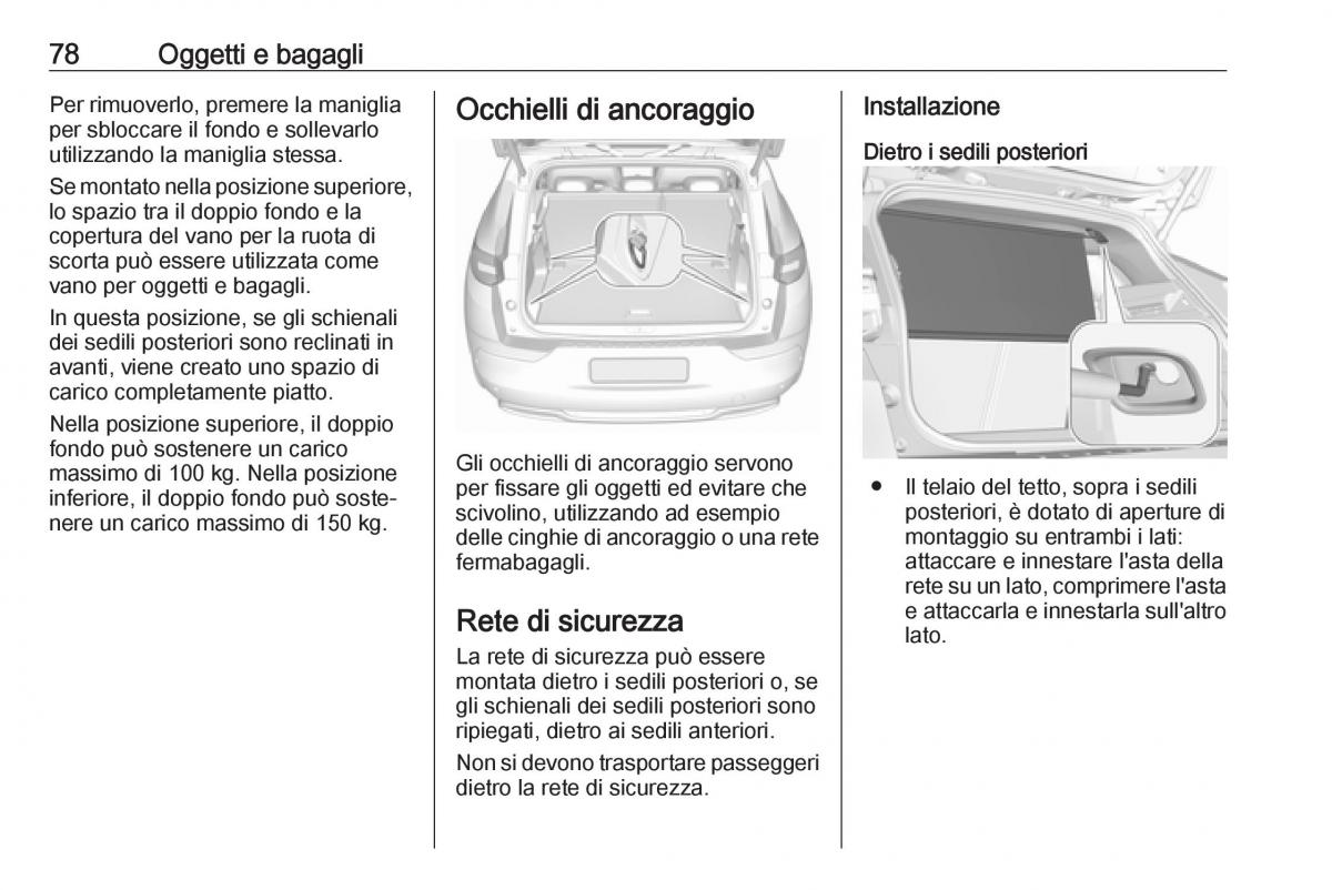 Opel Grandland X manuale del proprietario / page 80