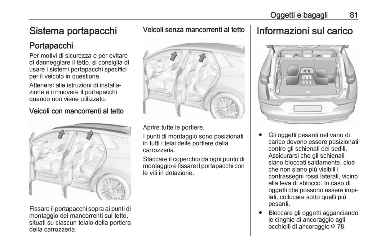 Opel Grandland X manuale del proprietario / page 83