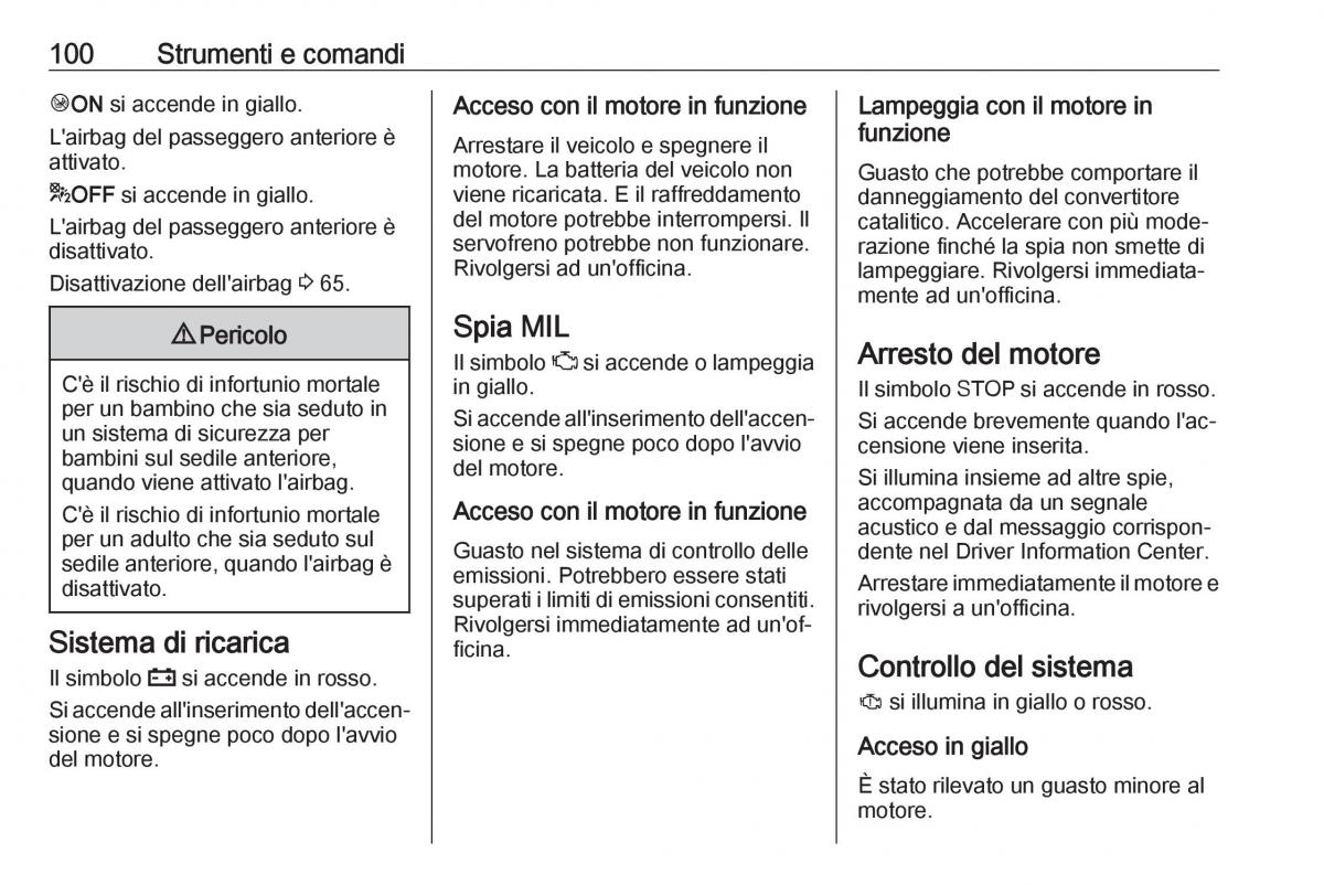 Opel Grandland X manuale del proprietario / page 102