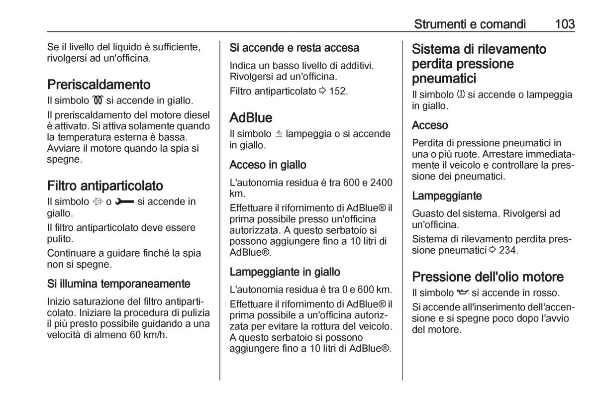 Opel Grandland X manuale del proprietario / page 105