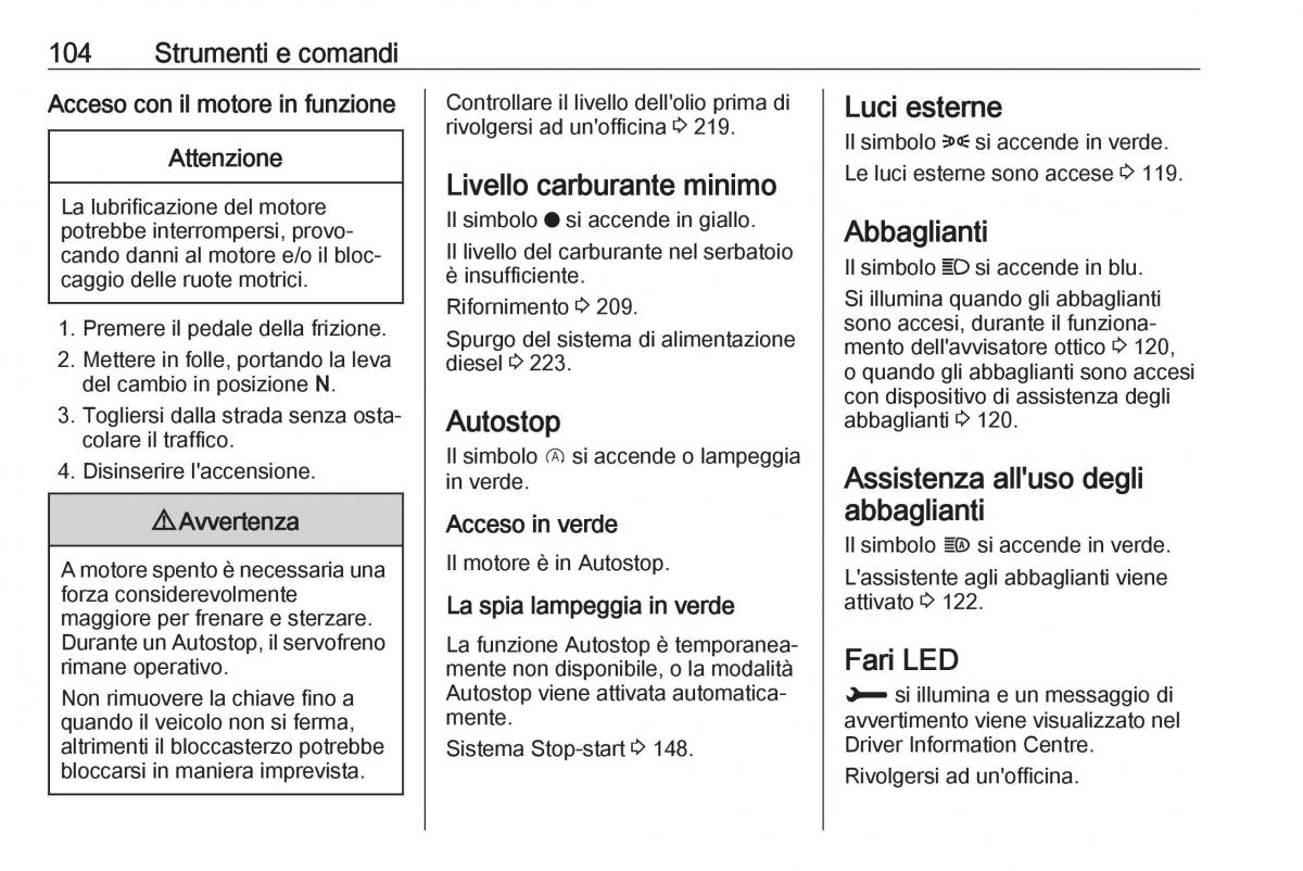 Opel Grandland X manuale del proprietario / page 106