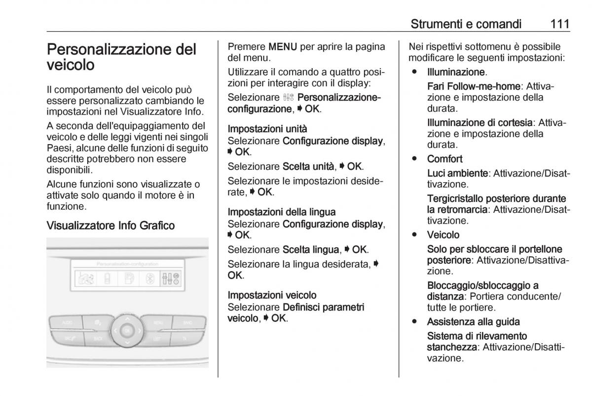 Opel Grandland X manuale del proprietario / page 113