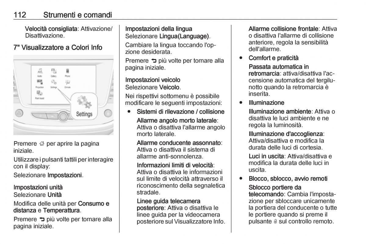 Opel Grandland X manuale del proprietario / page 114