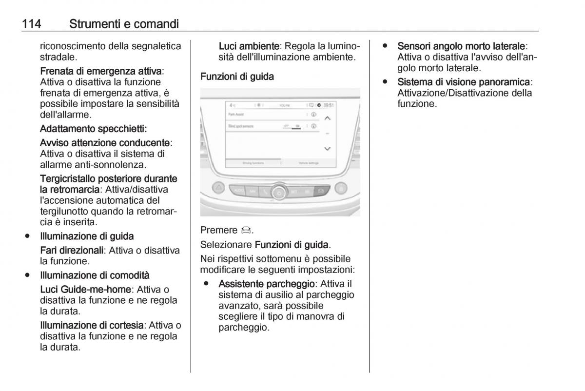 Opel Grandland X manuale del proprietario / page 116