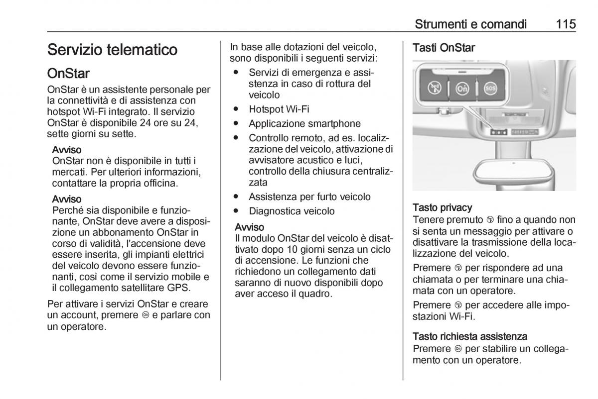 Opel Grandland X manuale del proprietario / page 117