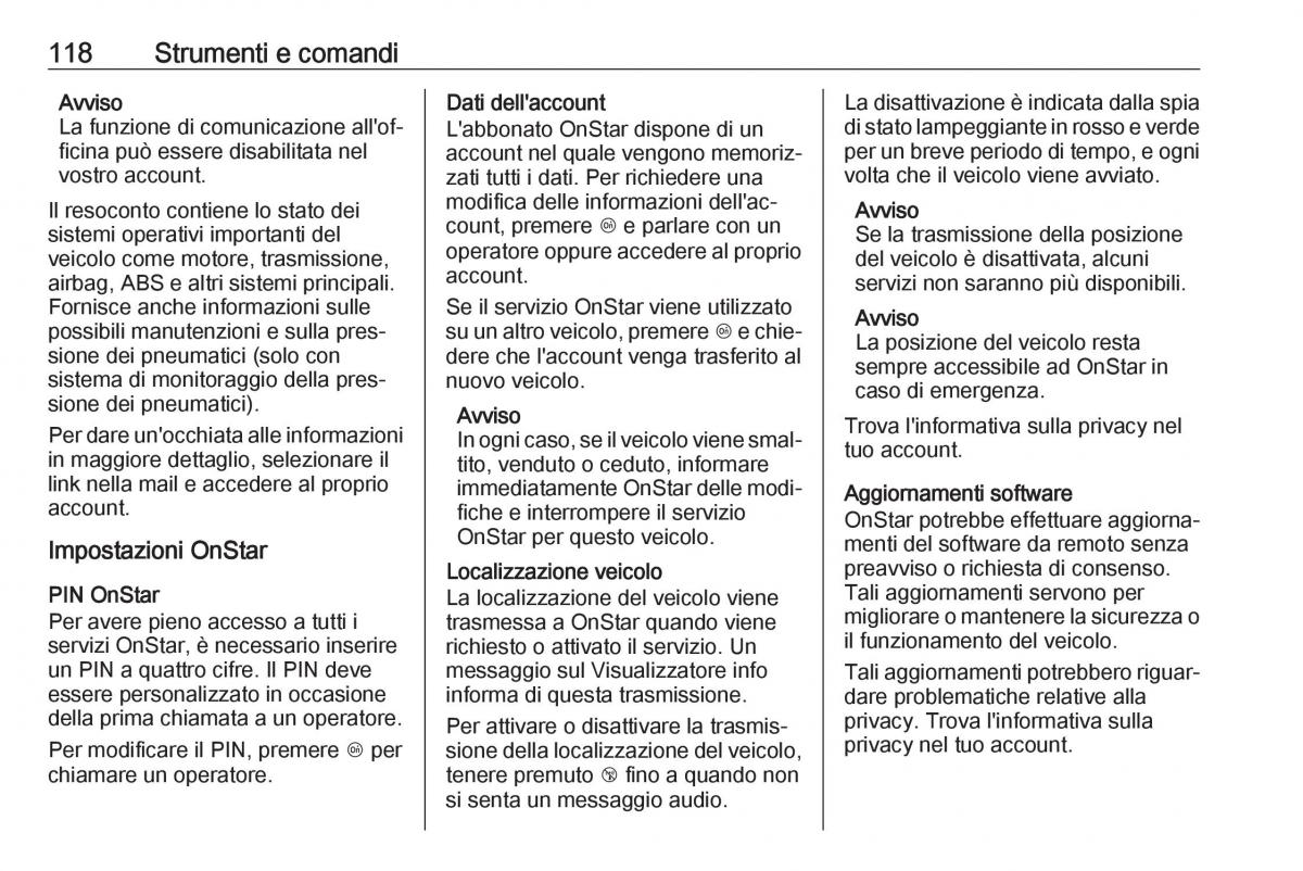 Opel Grandland X manuale del proprietario / page 120