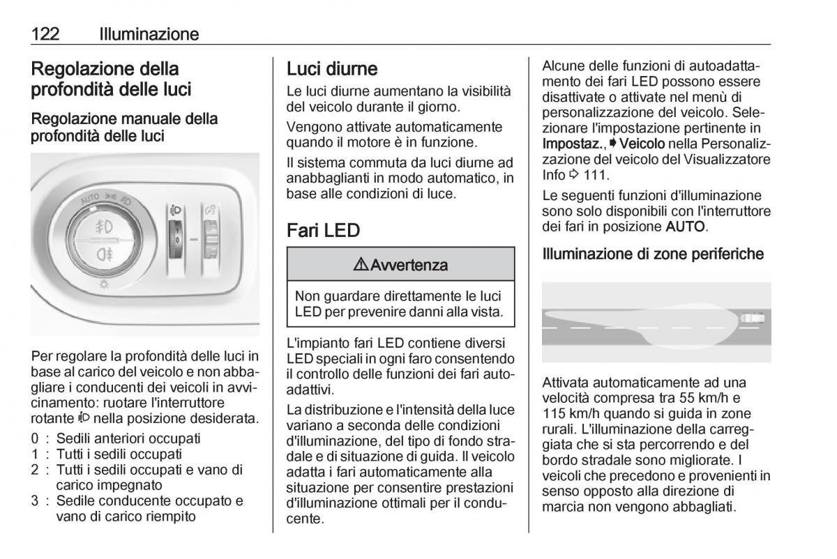 Opel Grandland X manuale del proprietario / page 124