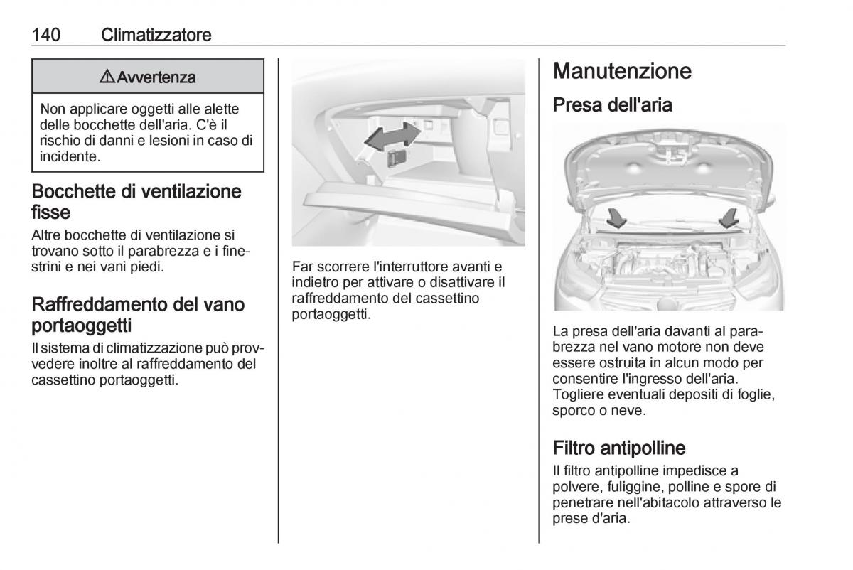 Opel Grandland X manuale del proprietario / page 142