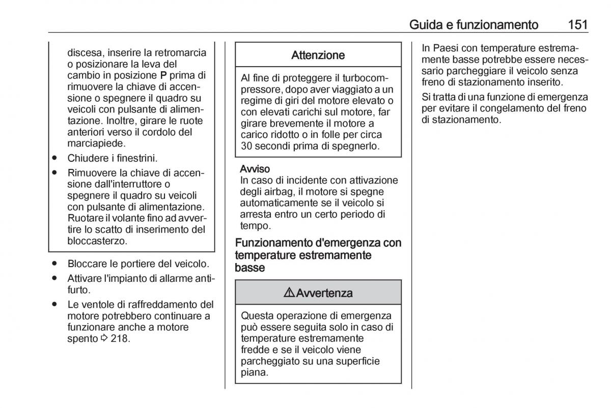 Opel Grandland X manuale del proprietario / page 153