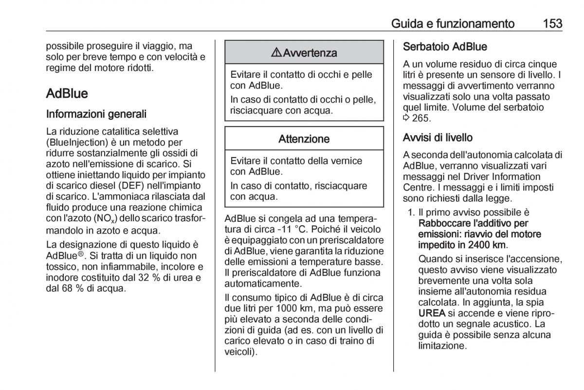 Opel Grandland X manuale del proprietario / page 155