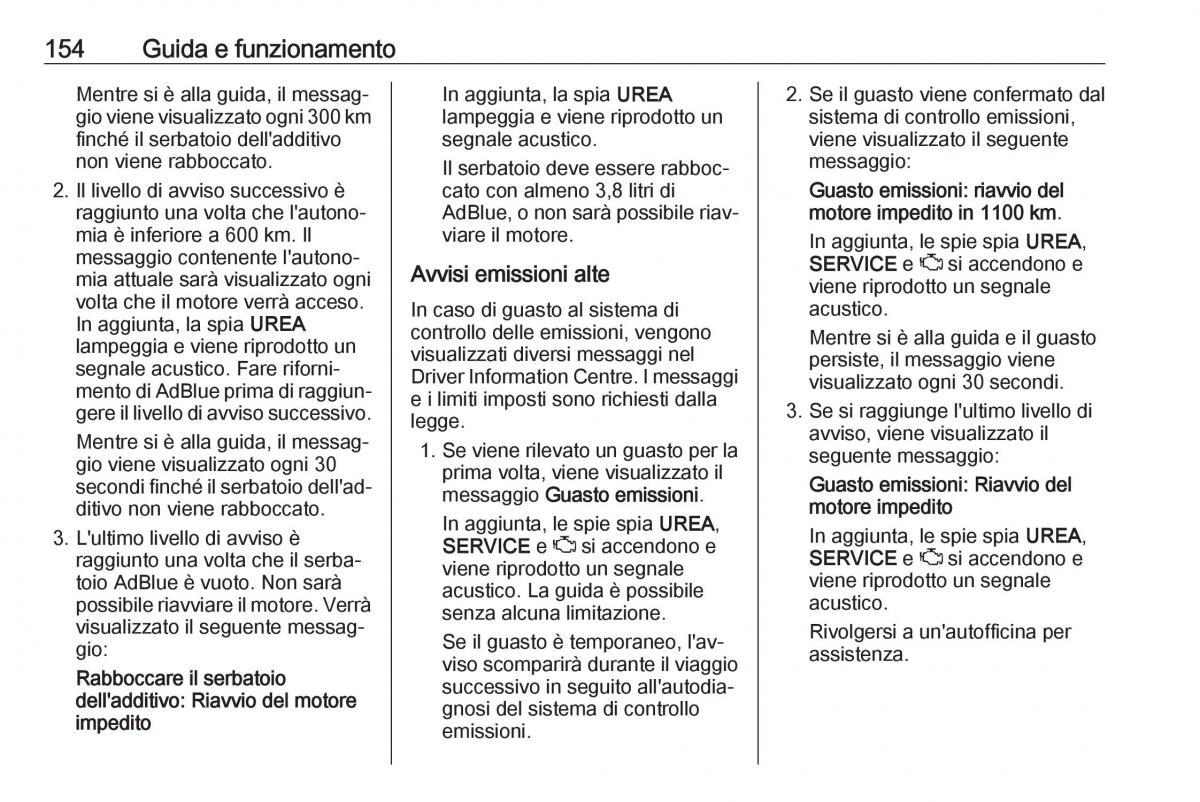 Opel Grandland X manuale del proprietario / page 156