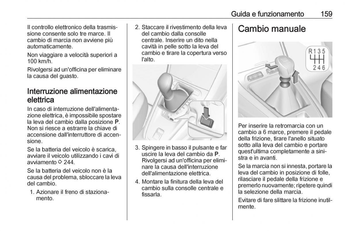 Opel Grandland X manuale del proprietario / page 161