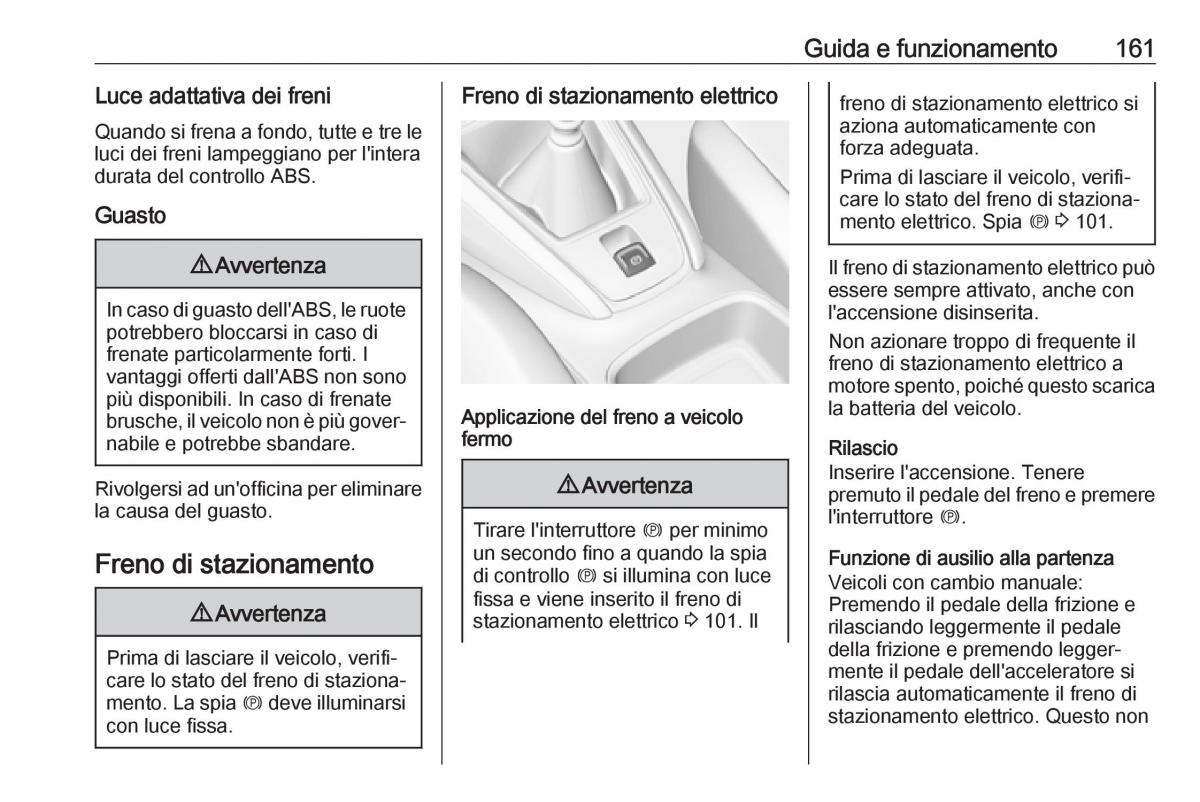 Opel Grandland X manuale del proprietario / page 163