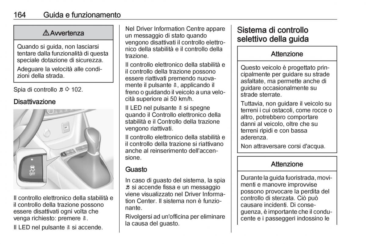 Opel Grandland X manuale del proprietario / page 166