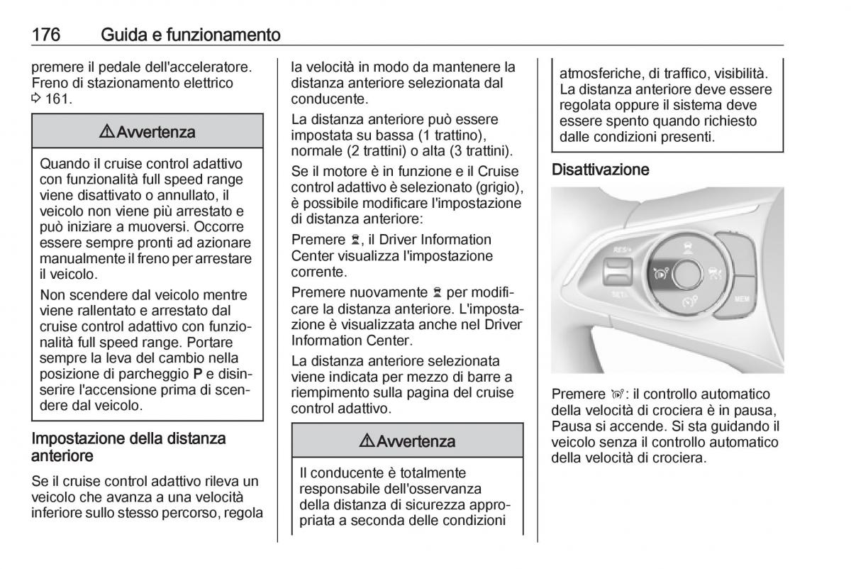 Opel Grandland X manuale del proprietario / page 178