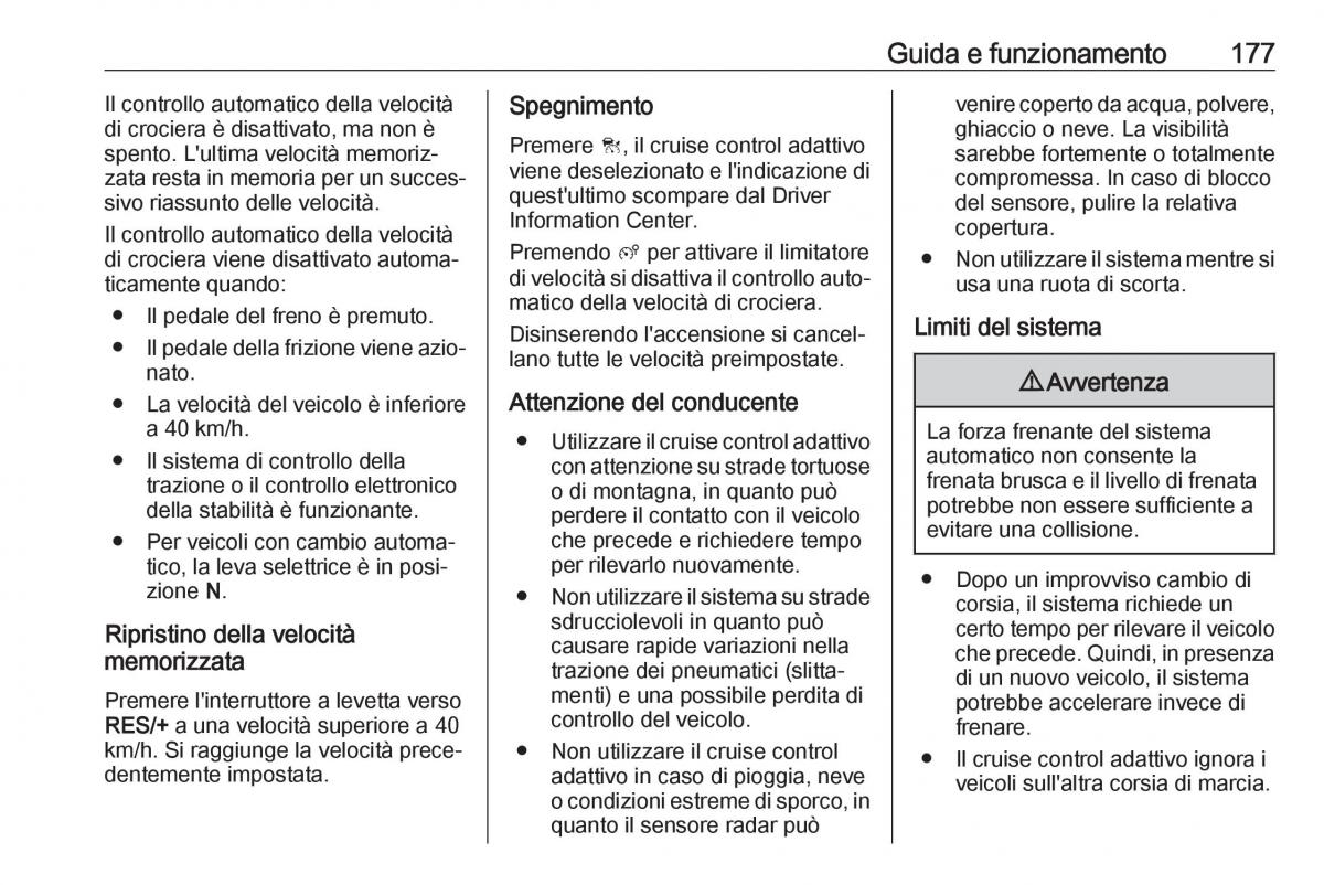 Opel Grandland X manuale del proprietario / page 179