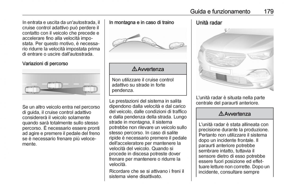 Opel Grandland X manuale del proprietario / page 181