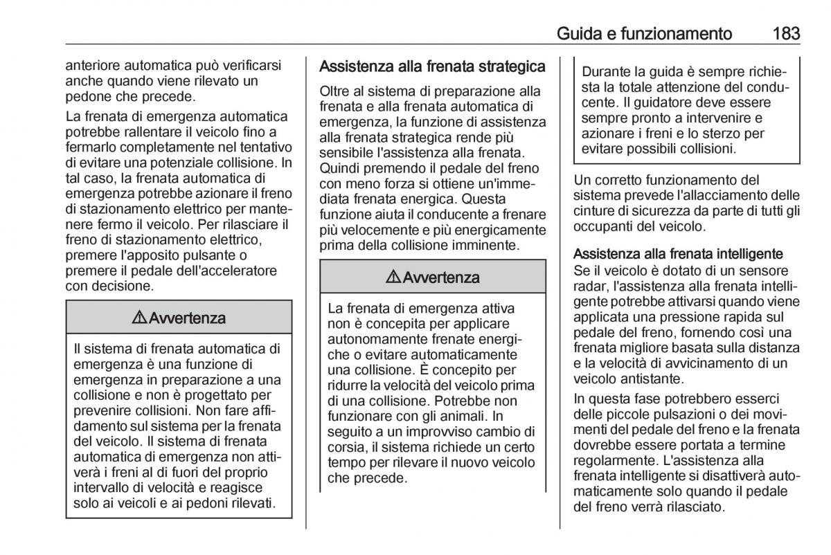 Opel Grandland X manuale del proprietario / page 185