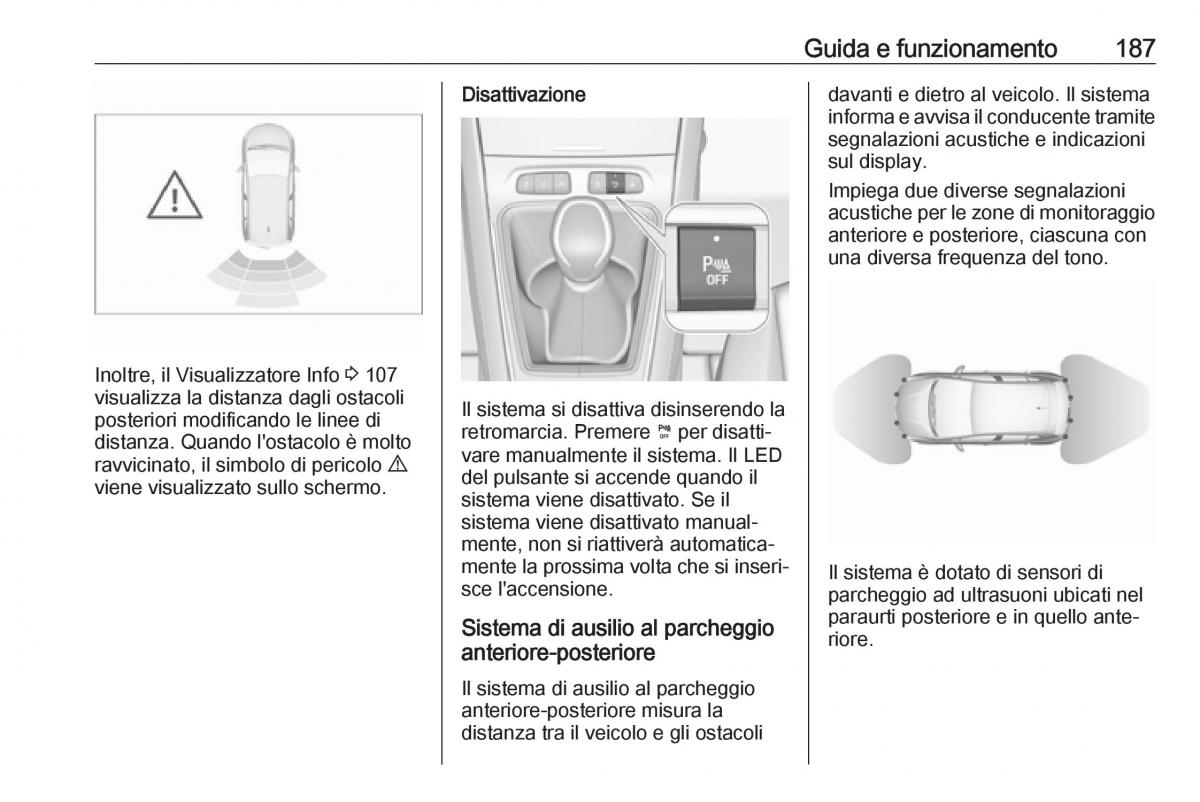 Opel Grandland X manuale del proprietario / page 189