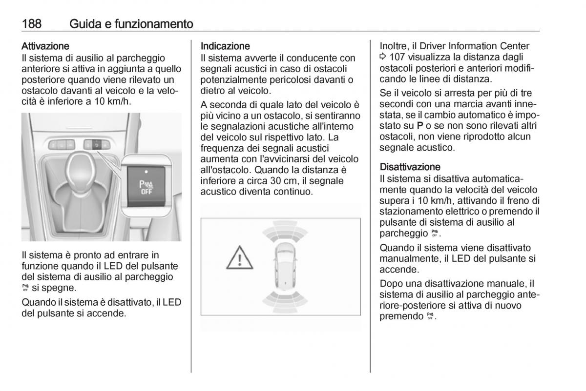 Opel Grandland X manuale del proprietario / page 190