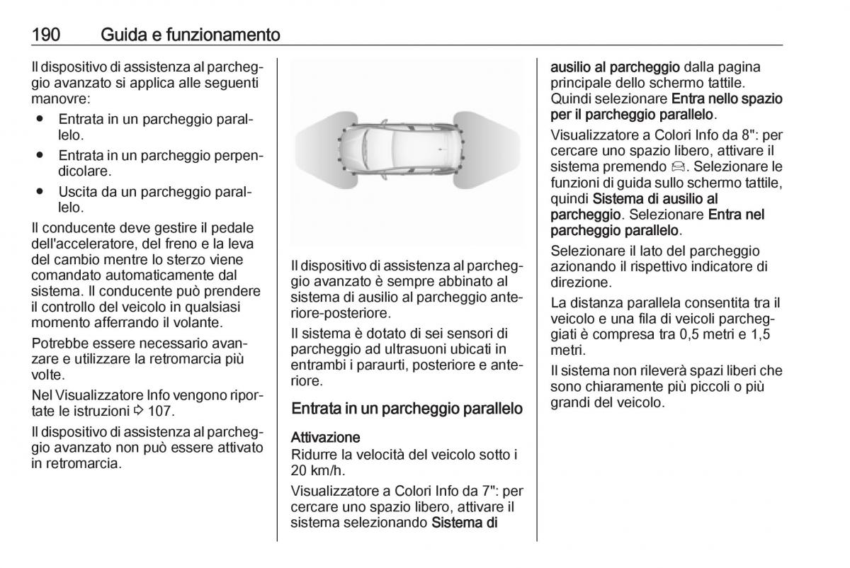 Opel Grandland X manuale del proprietario / page 192