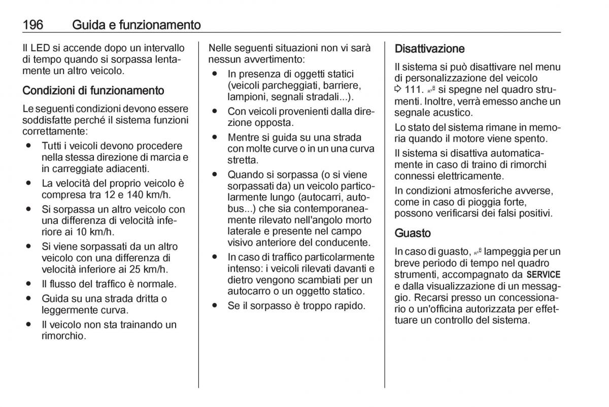 Opel Grandland X manuale del proprietario / page 198