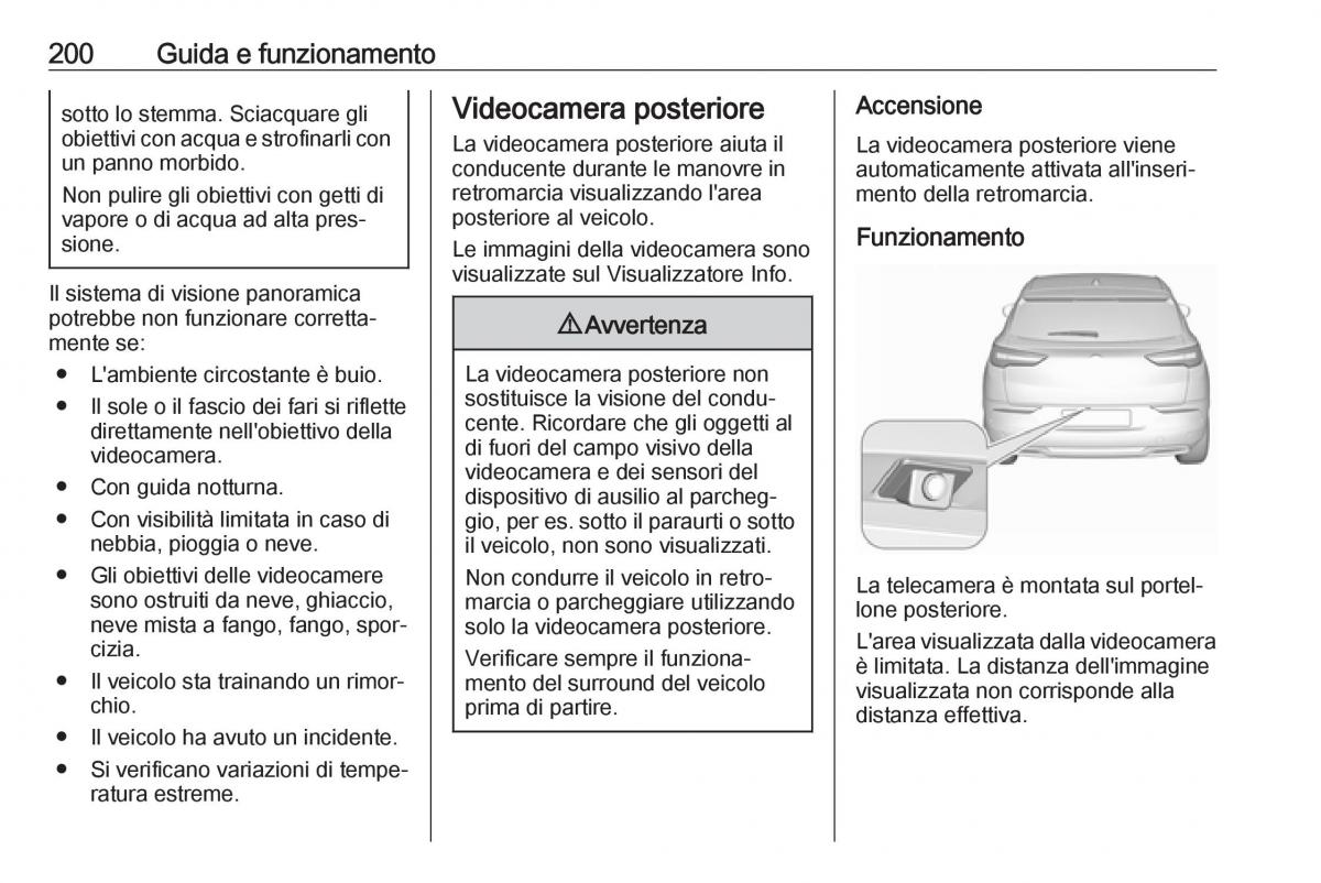 Opel Grandland X manuale del proprietario / page 202