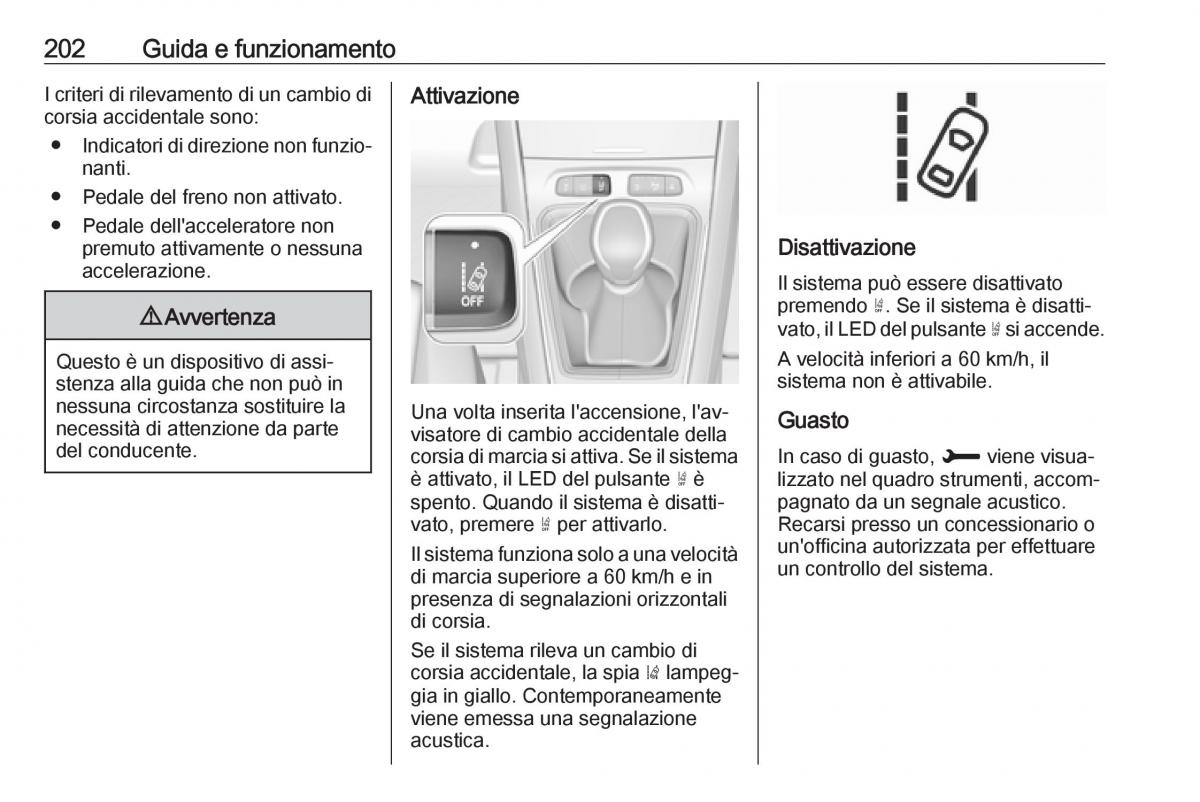 Opel Grandland X manuale del proprietario / page 204