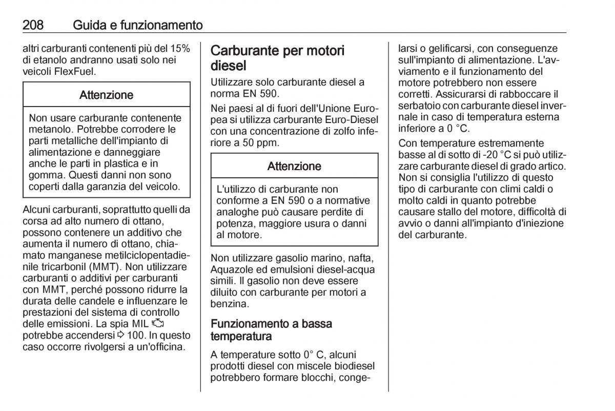 Opel Grandland X manuale del proprietario / page 210