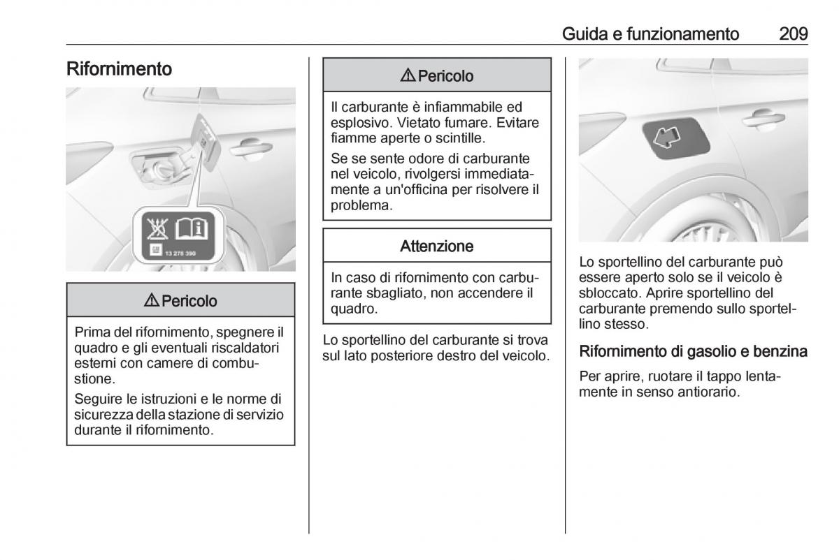 Opel Grandland X manuale del proprietario / page 211