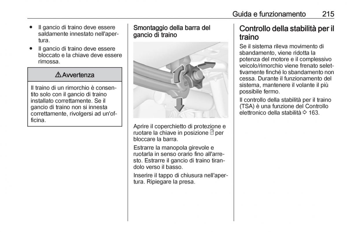 Opel Grandland X manuale del proprietario / page 217