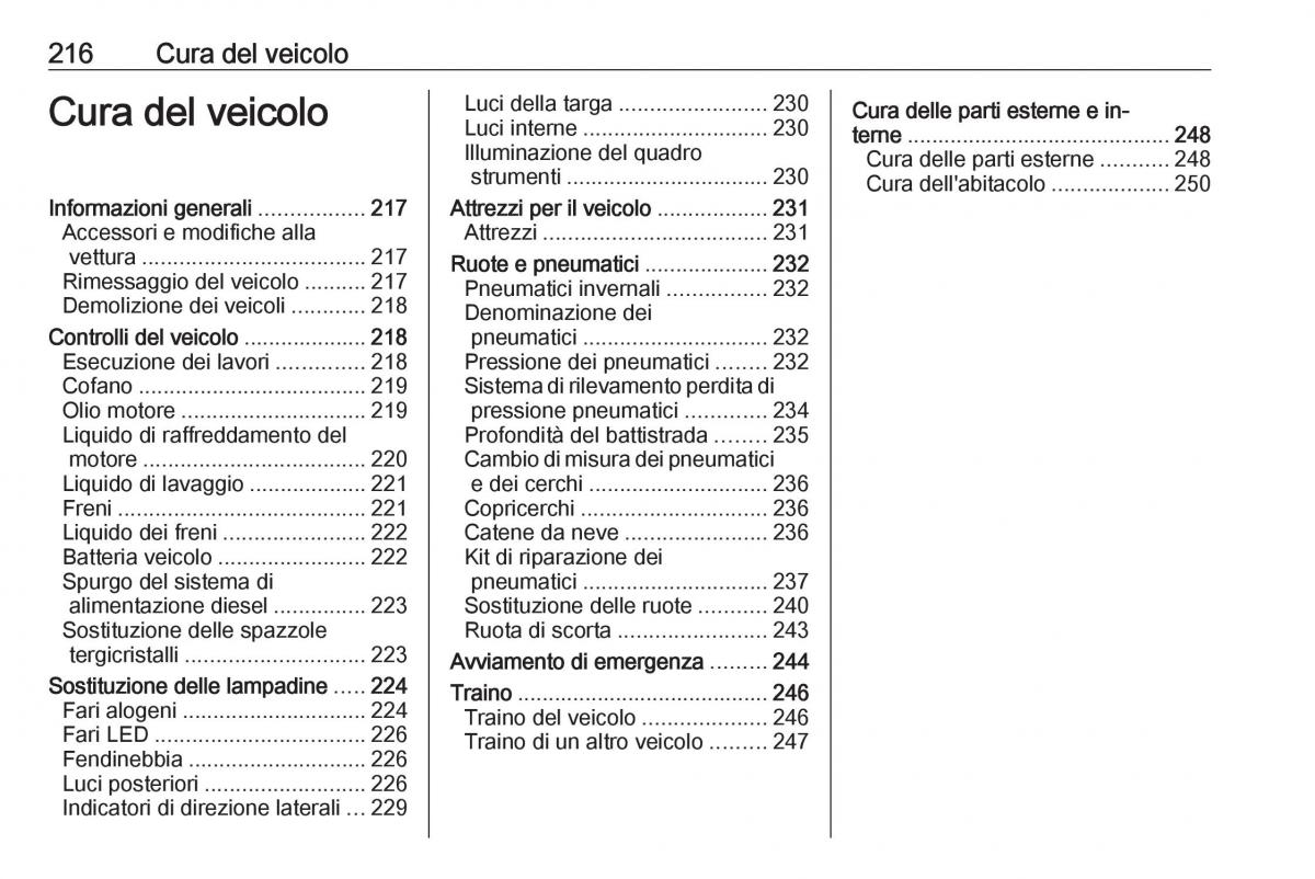 Opel Grandland X manuale del proprietario / page 218