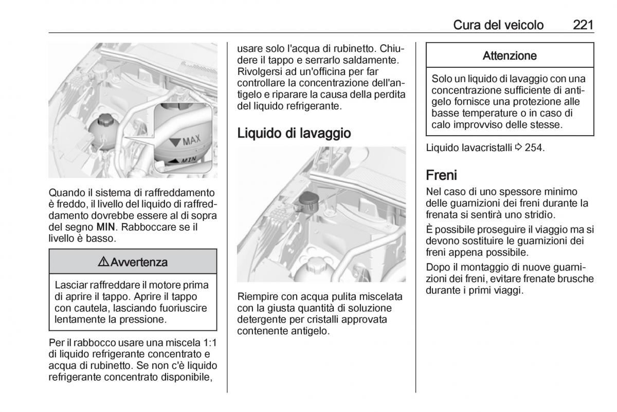 Opel Grandland X manuale del proprietario / page 223