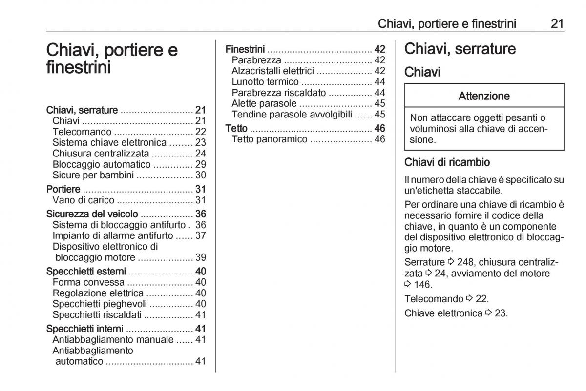 Opel Grandland X manuale del proprietario / page 23