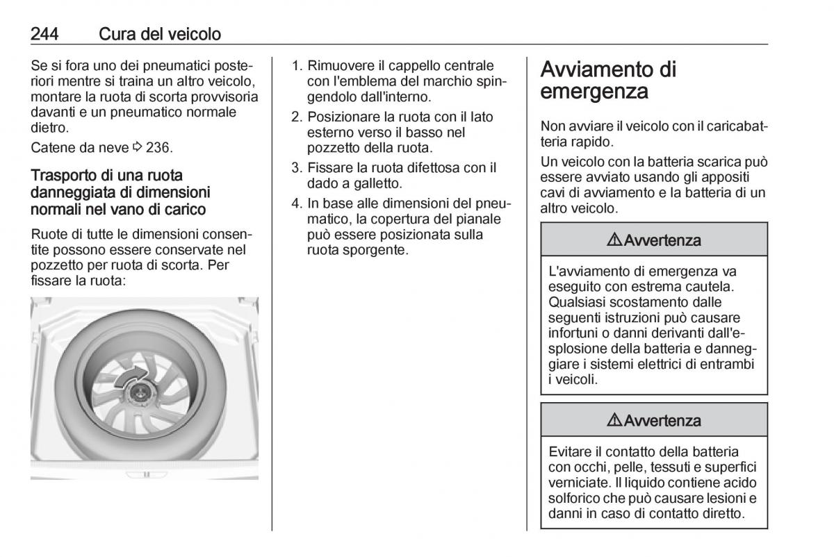 Opel Grandland X manuale del proprietario / page 246