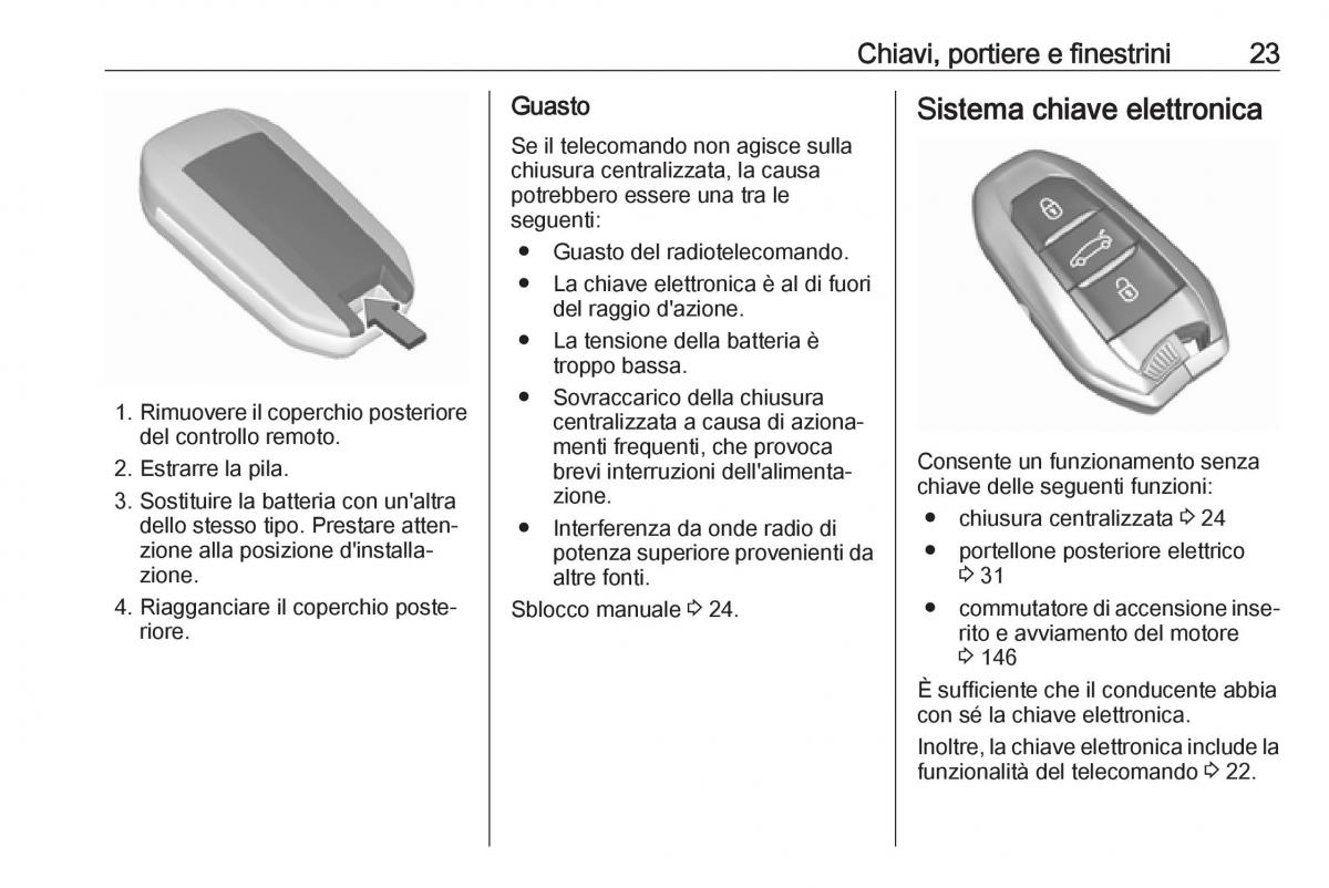 Opel Grandland X manuale del proprietario / page 25