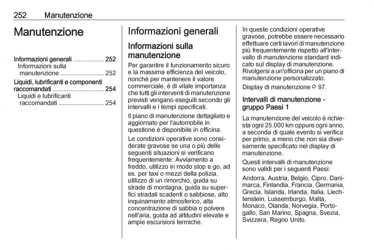 Opel Grandland X manuale del proprietario / page 254