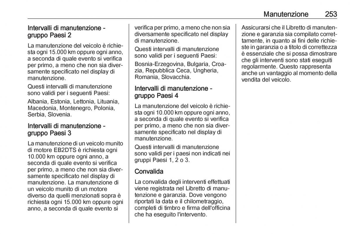 Opel Grandland X manuale del proprietario / page 255