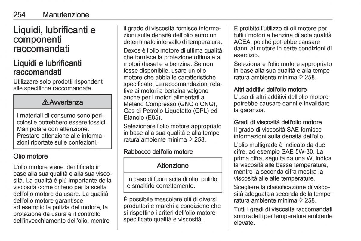 Opel Grandland X manuale del proprietario / page 256