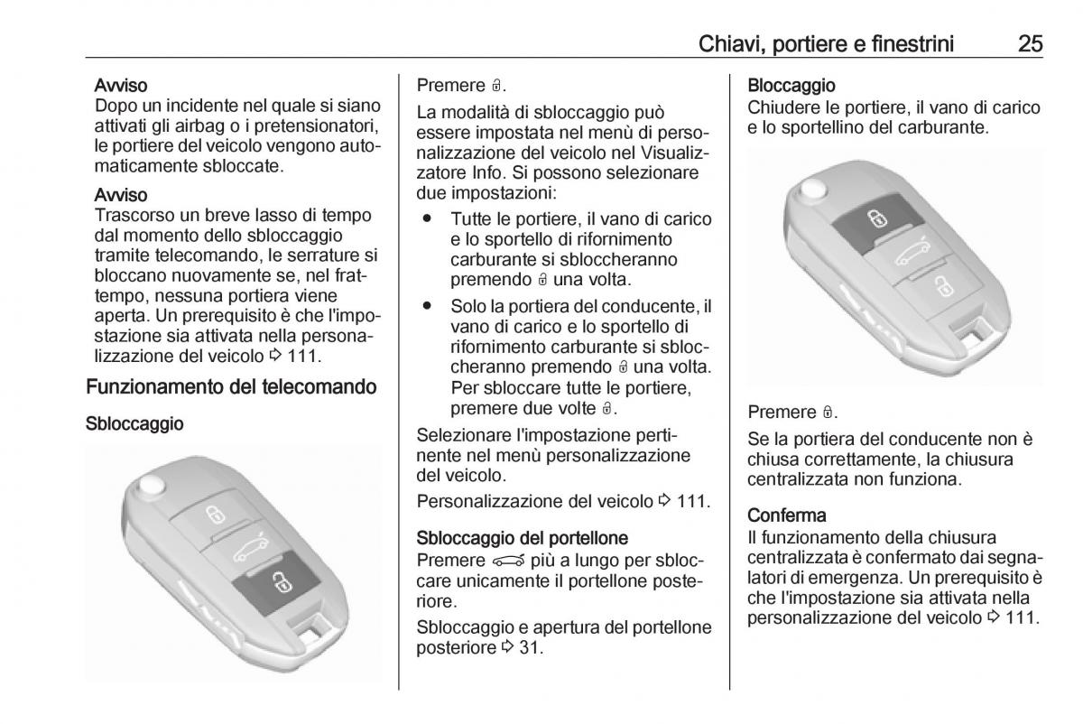 Opel Grandland X manuale del proprietario / page 27