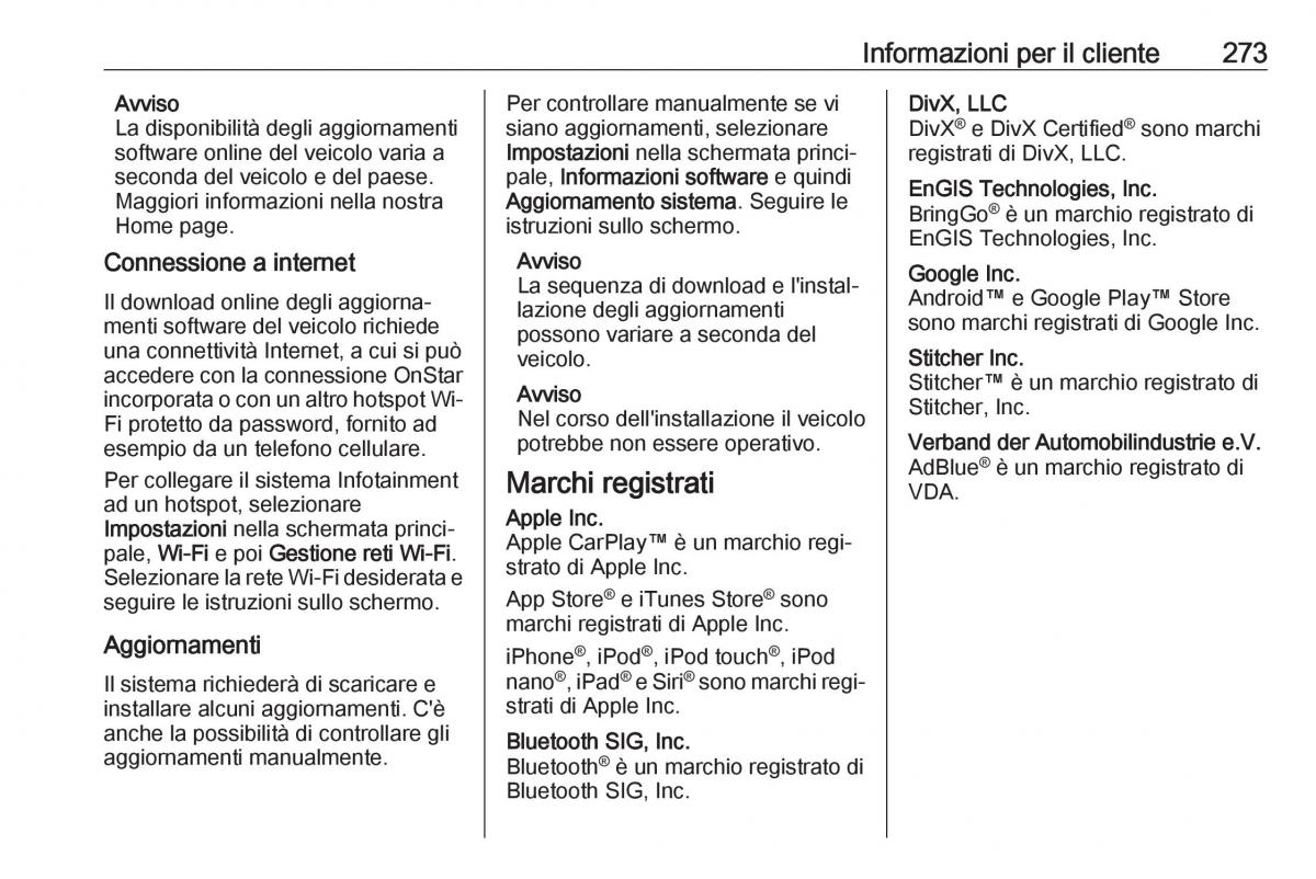 Opel Grandland X manuale del proprietario / page 275