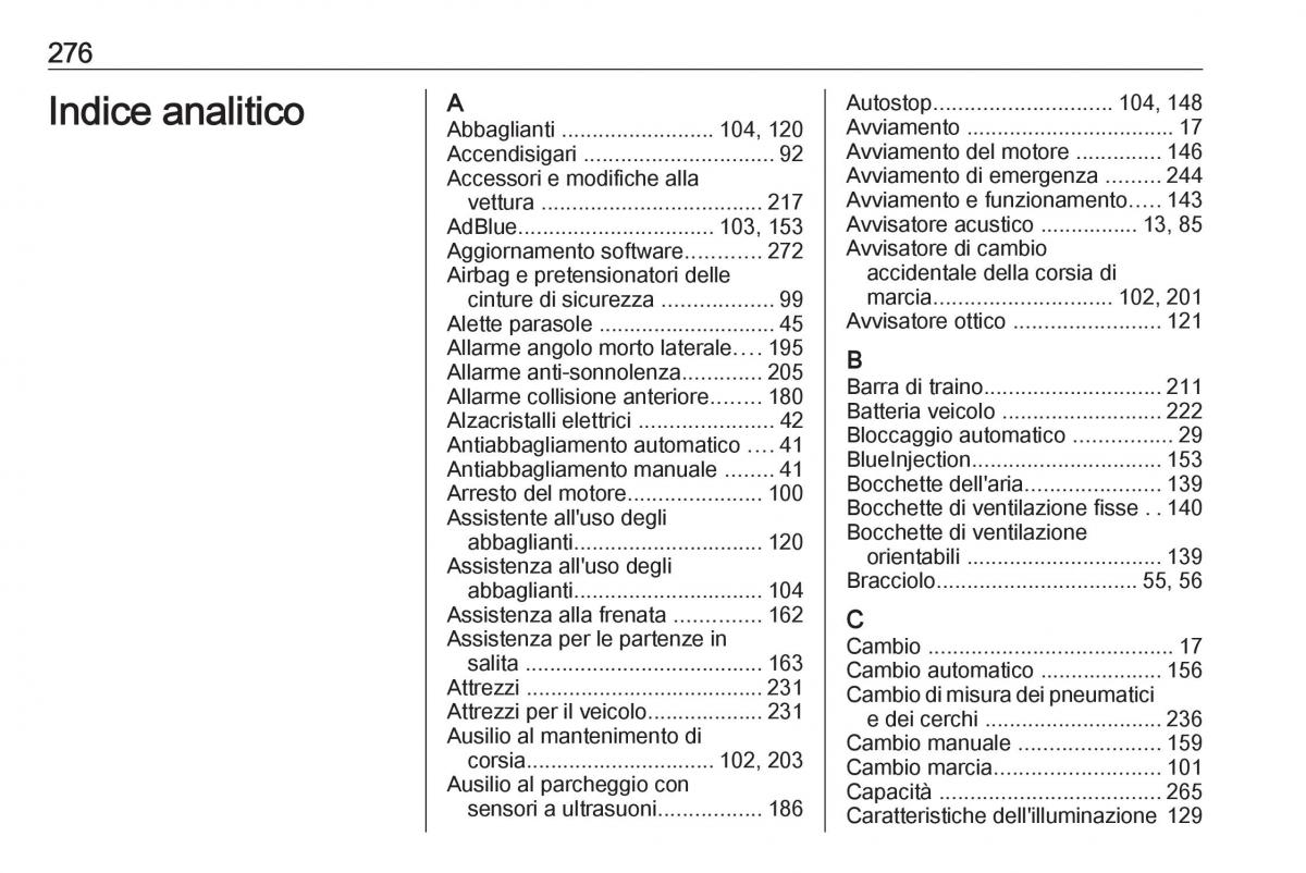 Opel Grandland X manuale del proprietario / page 278