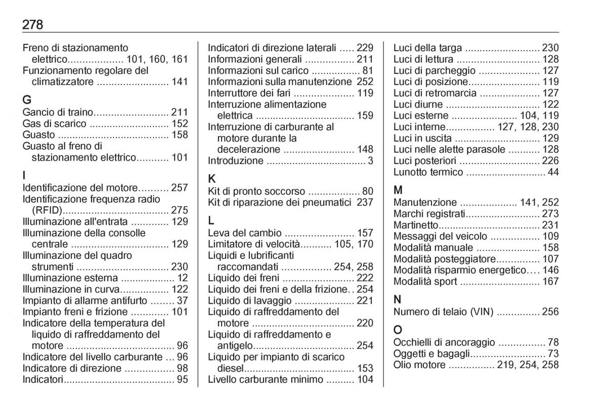 Opel Grandland X manuale del proprietario / page 280