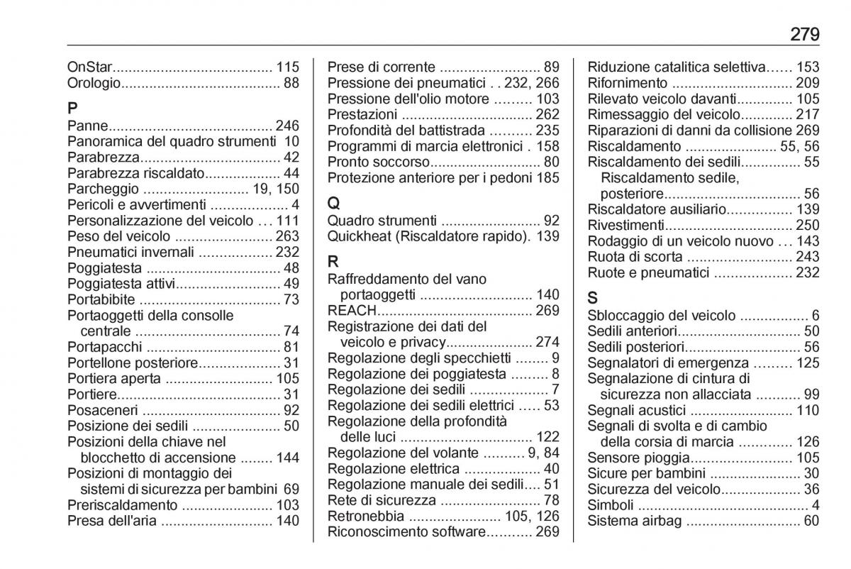 Opel Grandland X manuale del proprietario / page 281