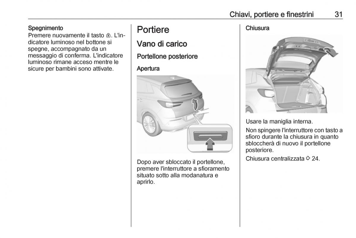 Opel Grandland X manuale del proprietario / page 33