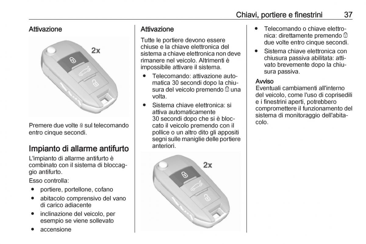 Opel Grandland X manuale del proprietario / page 39